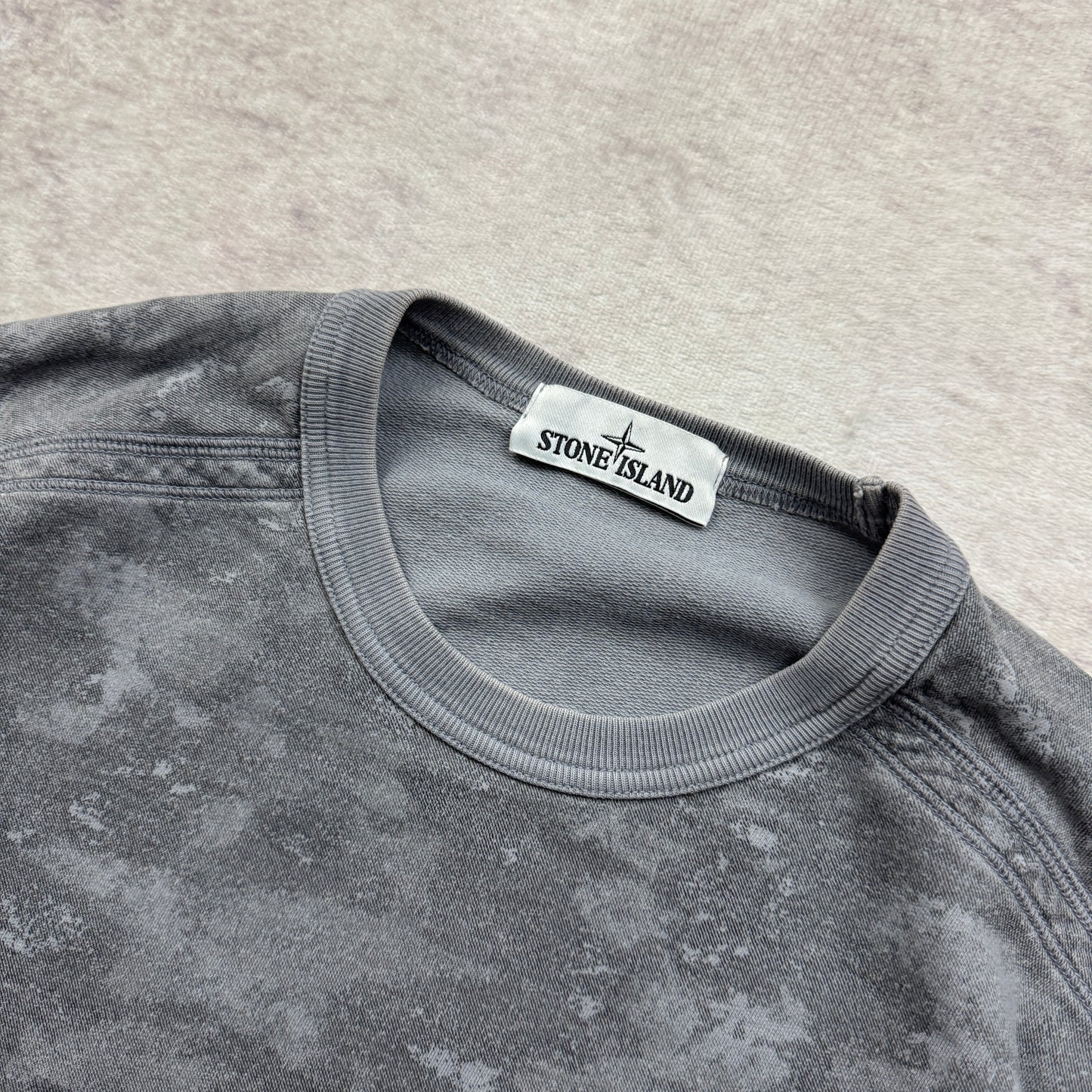 Stone Island Painted Camo Crewneck Sweatshirt SS 2016