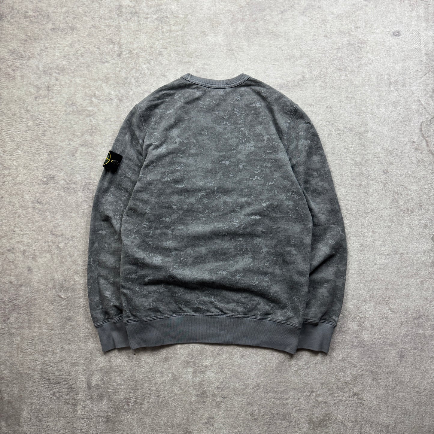Stone Island Painted Camo Crewneck Sweatshirt SS 2016