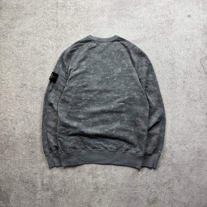 Stone Island Painted Camo Crewneck Sweatshirt SS 2016