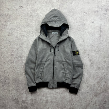 Stone Island Mélange Wool Poly Hooded Jacket AW 2014