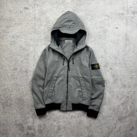 Stone Island Mélange Wool Poly Hooded Jacket AW 2014