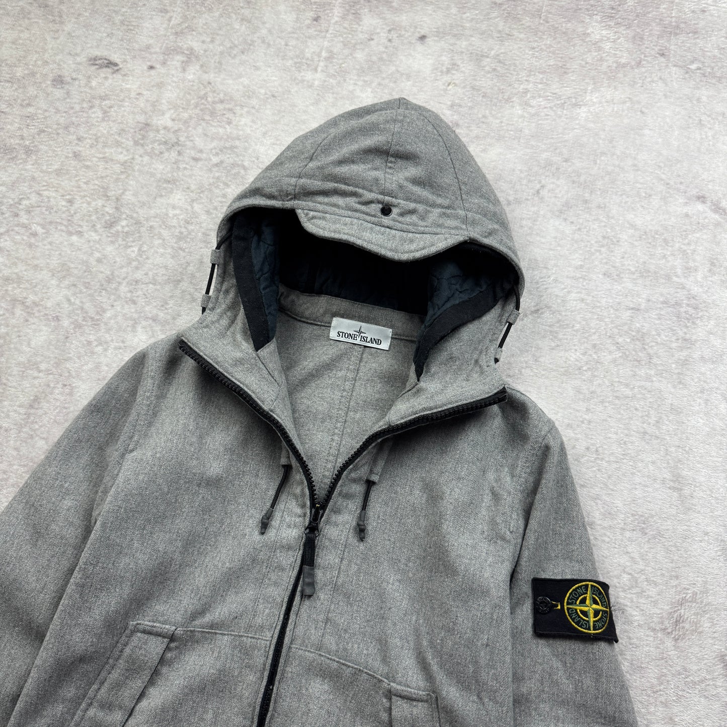 Stone Island Mélange Wool Poly Hooded Jacket AW 2014
