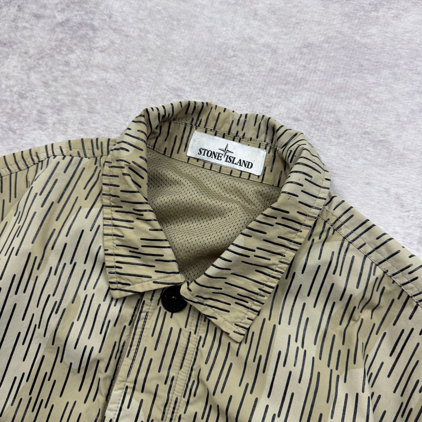Stone Island Reflective Rain Camo Overshirt AW 2021