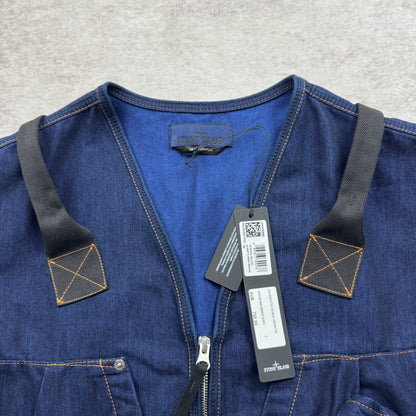 Stone Island Indigo Polypropylene Denim Light Vest SS 2026