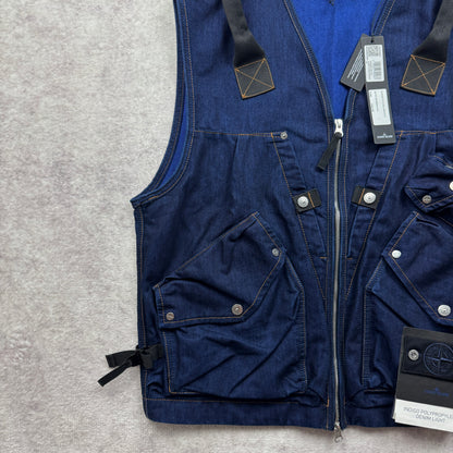 Stone Island Indigo Polypropylene Denim Light Vest SS 2026