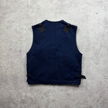 Stone Island Indigo Polypropylene Denim Light Vest SS 2026